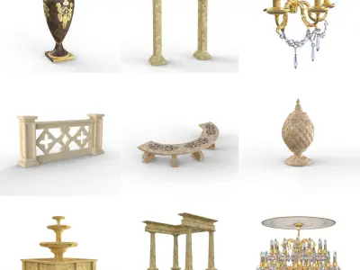 DOSCH 3D - HISTORIC DECORATION V2 3D model