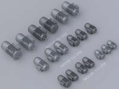 WEG motor model 3D model purchase