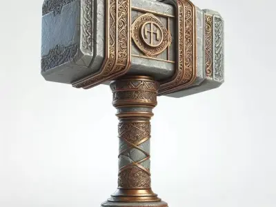 War Hammer 6 Low-poly 3D model