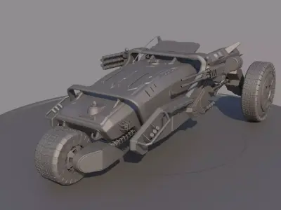 Sci-Fi Military Vehicle 3D model by executor