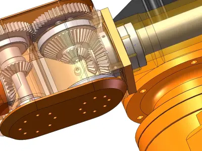 6-Axis Industrial Robotic Arm 3D model