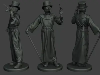 Hans Plague Doctor PDS008 3D print model