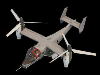 Bell XV15 1977 3D model