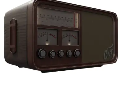 Old Radio 3D model buy
