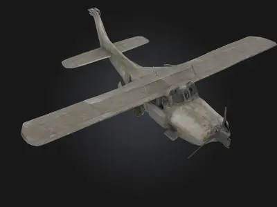 Rusty Skyhawk  Forgotten Wings of a Bygone Era 3D model