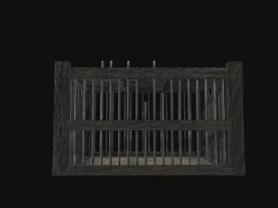 Medieval Cage Low-poly 3D model