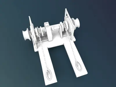 Winch Machine Ship 3D print model