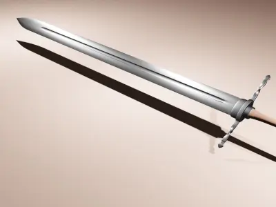 sword Low poly 3D model