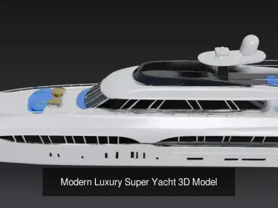 Modern Flybridge - Super Yacht Pack - Luxury Motor Yacht