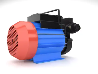 suction water pump 3D model