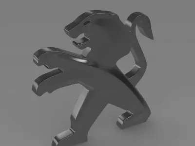 Peugeot Logo 3D model from CGTrader