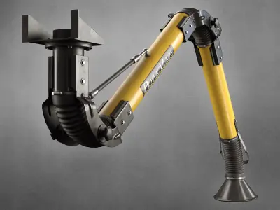 PlymoVents Extraction Arm MiniMan-100 3D model