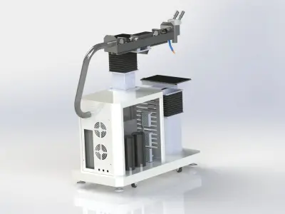 Laser welding impulse automatic mashine  YAG Nd 3D model