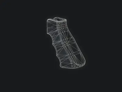 AR15 PistolGrip Low-poly 3D model