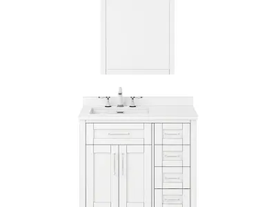 OVE Tahoe III 36 Dove Grey vanity 3D model