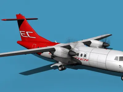 ATR-42-320 Euro Charter 3D model