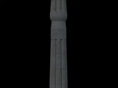 Ancient Egyptian Column 3D model