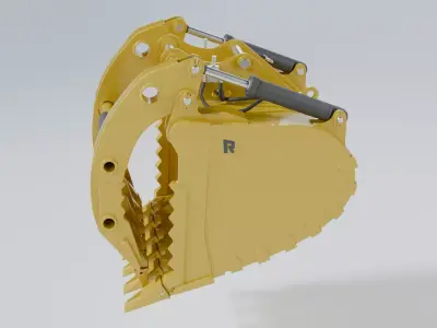 Excavator Bucket Rockland Krypto Klaw Bucket 3D model Low-poly 3D model