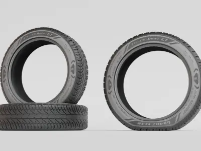 Goodyear street tyre 3D model