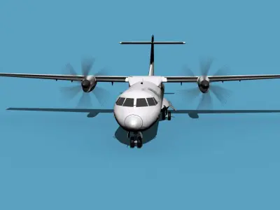 ATR  ATR-72-600 Pakistan Intl Airlines 3D model