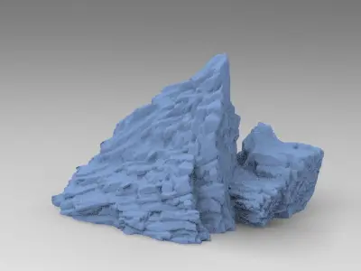 Dark Horror Cliffs Small 1 3D model