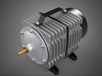 ELECTROMAGNETIC AIR OXYGEN PUMP COMPRESSOR BLOWER AERATOR MOTOR 3D model