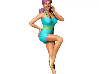 N10 Pin-up girl 3D print model