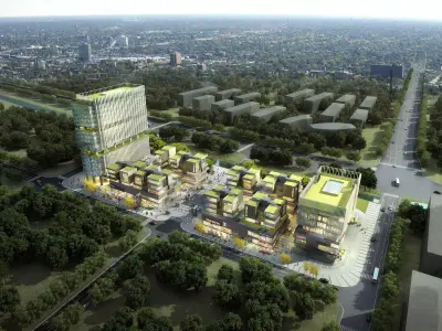 3Dmax fashion city commercial square building 280 3D model