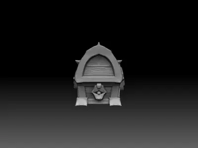 Fantasy chest 3D print model