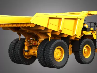 785D Mining Truck 2 in 1 3D Model Pack