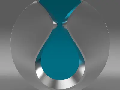 denza logo 3D model by Sergey