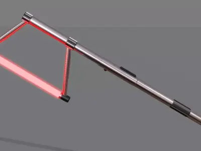 Star Wars Lightsaber-Axe Free low-poly 3D model