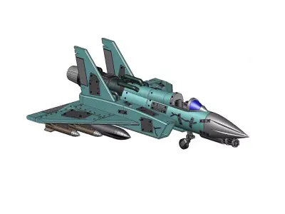 Ghost plane End of the world concept 3D print model