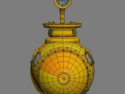 Submarine Low-poly 3D model by Mimesis3D from CGTrader