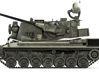 FlakPz 2 Gepard 1A2 2006 3D model