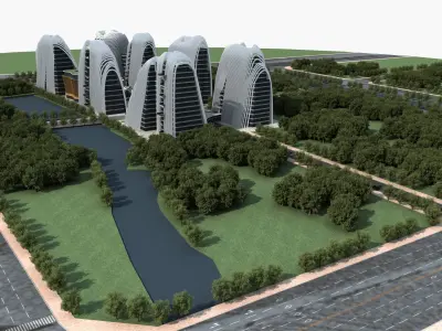 Office Building 3D model 424