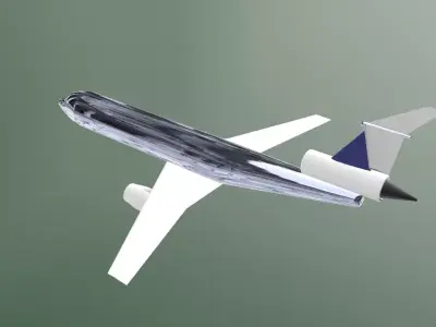 Fictional Jetliner alternate concept widebody 3D model