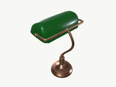Desk Lamp Low-poly 3D model 23