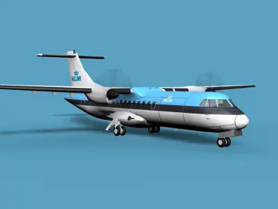 ATR  ATR-42-500 KLM 3D model