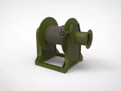 mooring winch ship 3D model