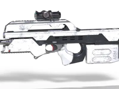 Futuristic Rifle 3D model