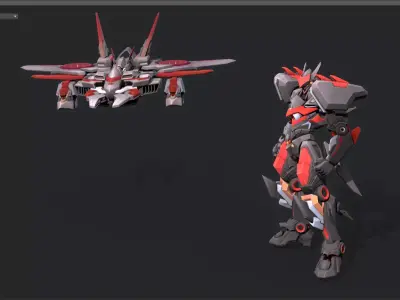 robot Low-poly 3D model