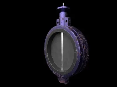 A Valve butterfly Free low-poly 3D model