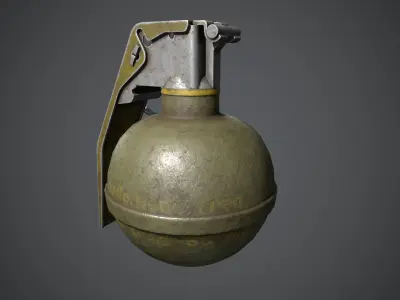 M67 Grenade Low-poly 3D model