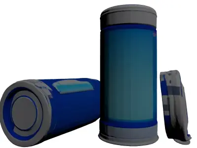 Futuristic SciFi Power Cell Battery 3D model