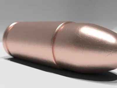 9mm Bullet Low-poly 3D model buy