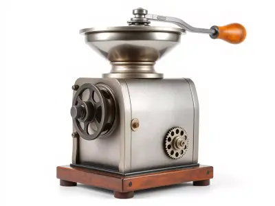 Antique Silver Grinder model pack Low-poly 3D model