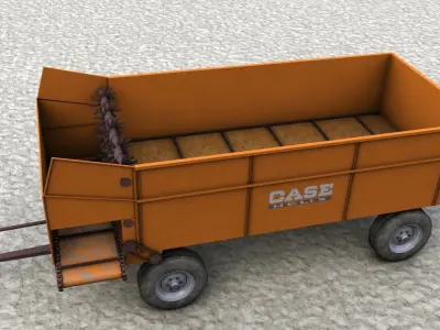 Case Helix Bunk Feeder wagon  3D model