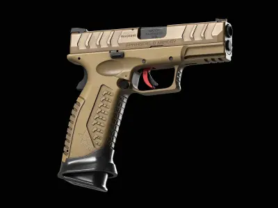 Springfield Armory XD M Elite All Versions Low-poly 3D model
