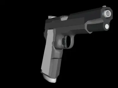 Handgun gun 3D model